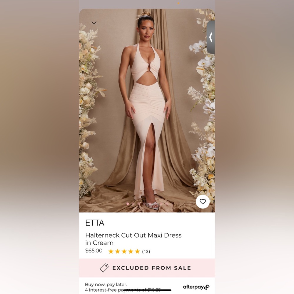 Selling a “ Halterneck Cut Out Maxi Dress” from Oh Polly size 2!